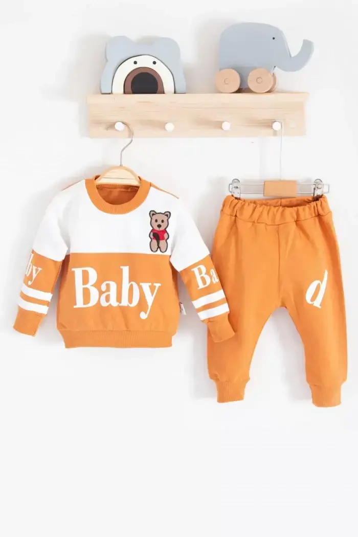 Baby Desenli 2'li Erkek Bebek Takım - Detay Görseli 5