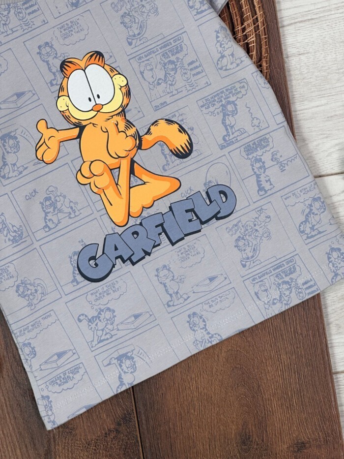 GRI BİSİKLET YAKA KISA KOLLU TSHIRT - Detay Görseli 4
