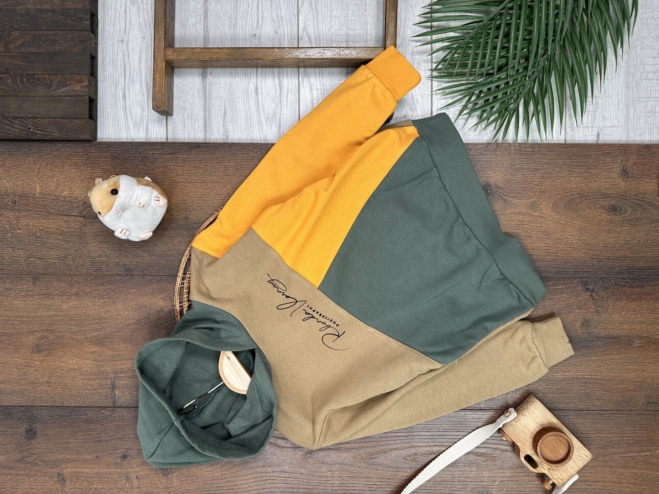 Kışlık Pamuklu Kapüşonlu Erkek Çocuk Sweatshirt - Detay Görseli 2