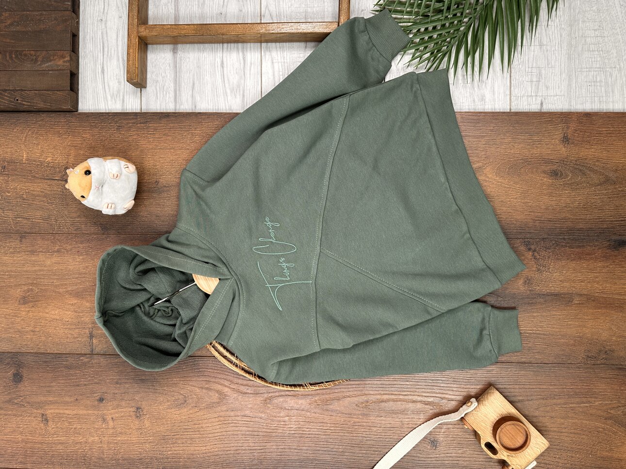 Pamuklu Kapüşonlu Erkek Sweat - Görsel 2