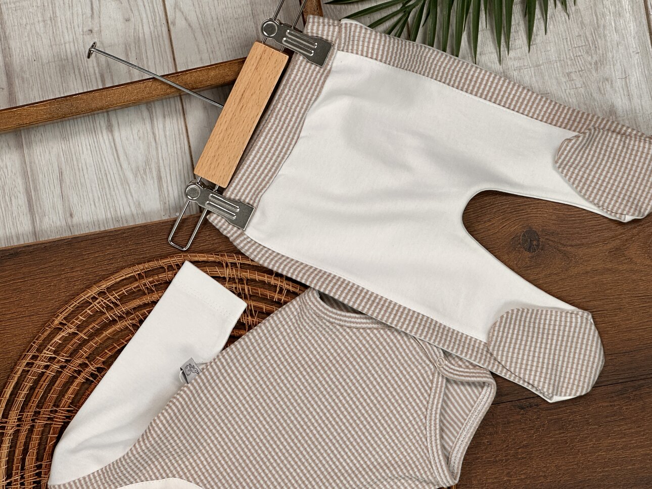 Pamuklu Polo Yaka Alttan Çıtçıtlı Erkek Bebek 2li Takım