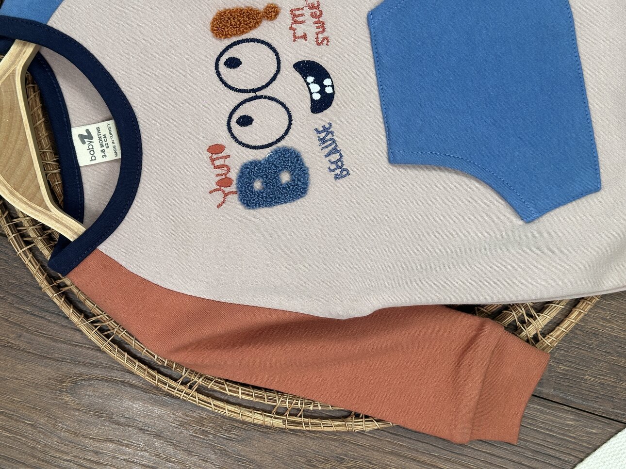 Pamuklu Mevsimlik Kanguru Cepli Alttan Çıtçıtlı Yumuşak Kumaş Erkek Bebek Tulum - Görsel 5