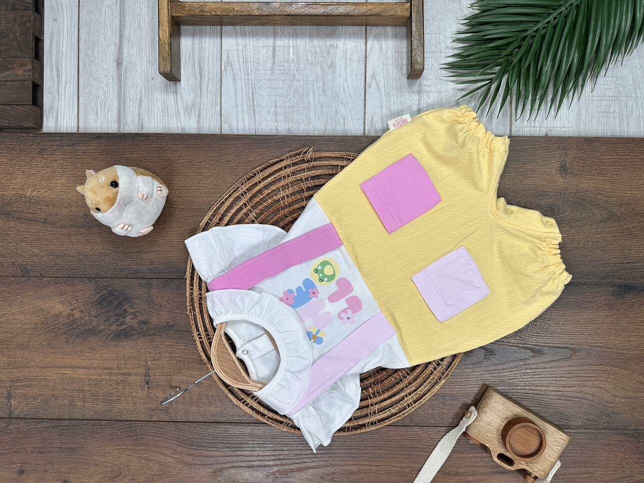 Pamuklu Yazlık Şortlu Kız Bebek Tulum