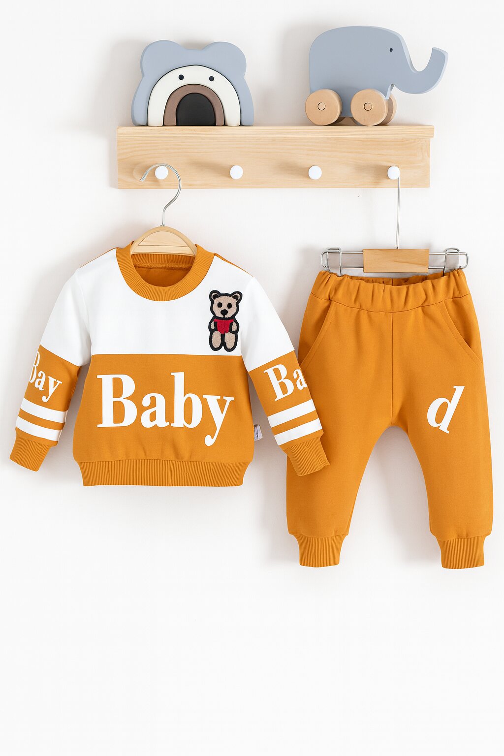 Baby Desenli 2'li Erkek Bebek Takım - Detay Görseli 2