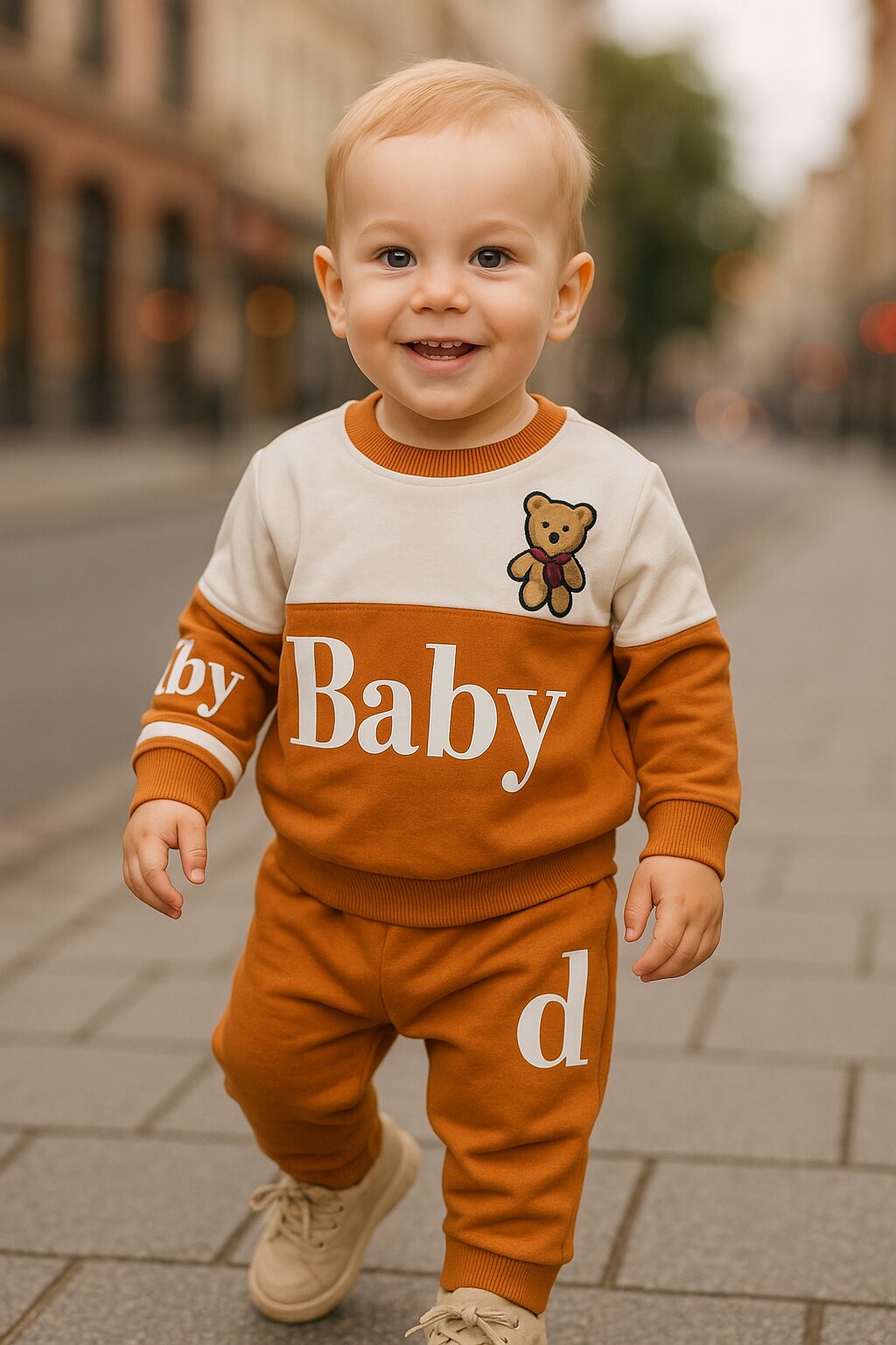 Baby Desenli 2'li Erkek Bebek Takım - Detay Görseli 1