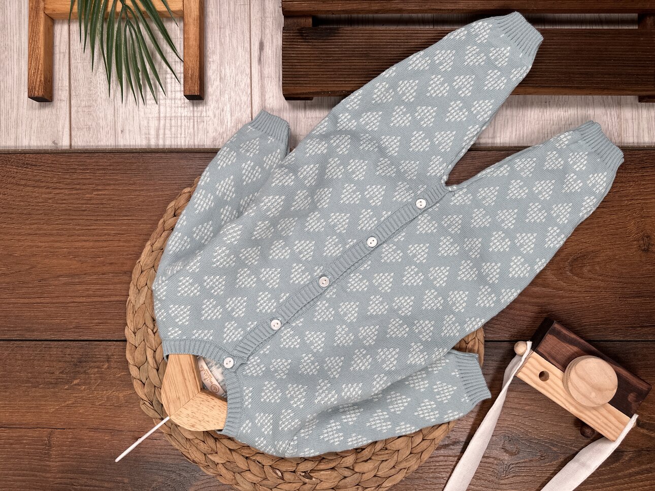 Pamuklu Yumuşak Triko Boydan Düğmeli Kız Bebek Tulum