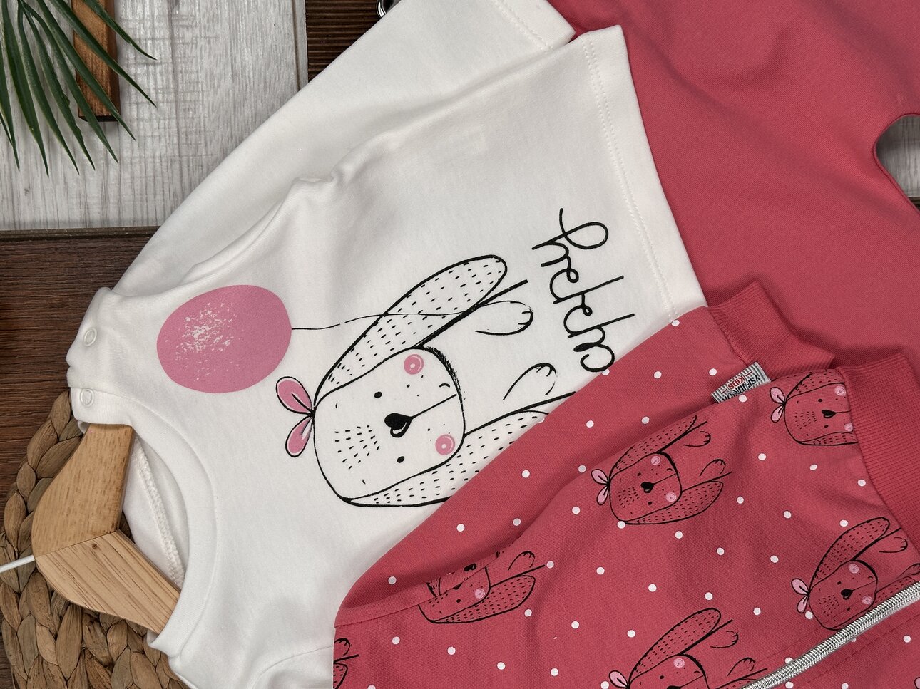 Pamuklu Hırkalı Fermuar Detaylı 3lu Kız Bebek Takım - Görsel 5