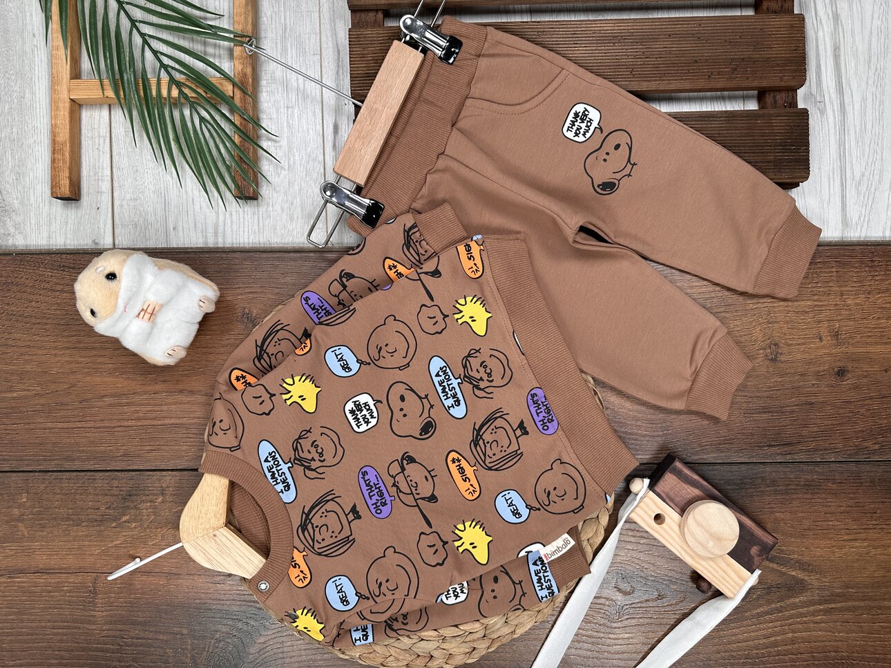 Pamuklu Cepli Omuzdan Çıtçıtlı 2li Erkek Bebek Takım