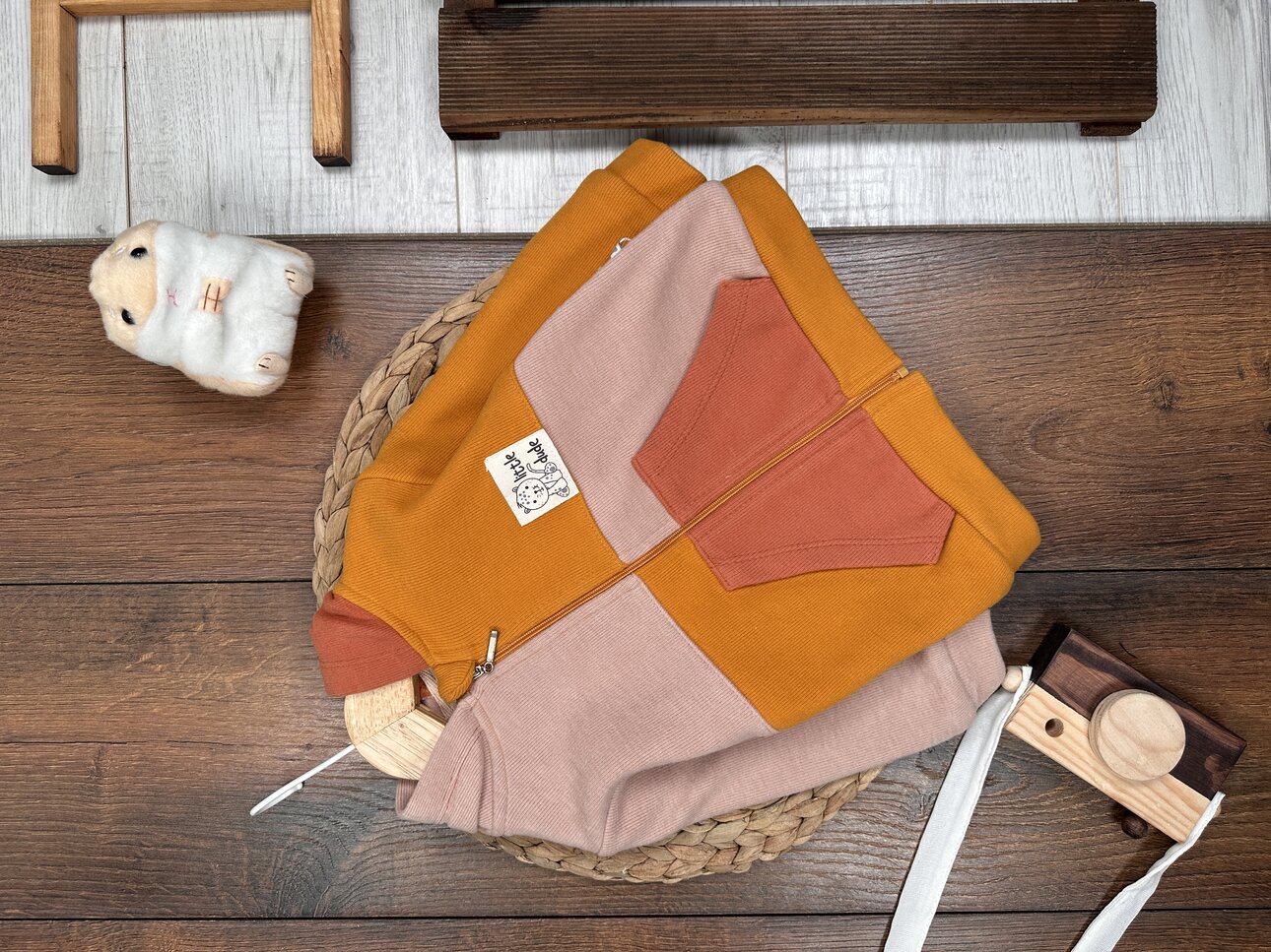 Premium Selanik Örgüsü Fermuarlı Kapüşonlu Erkek Bebek Hırka