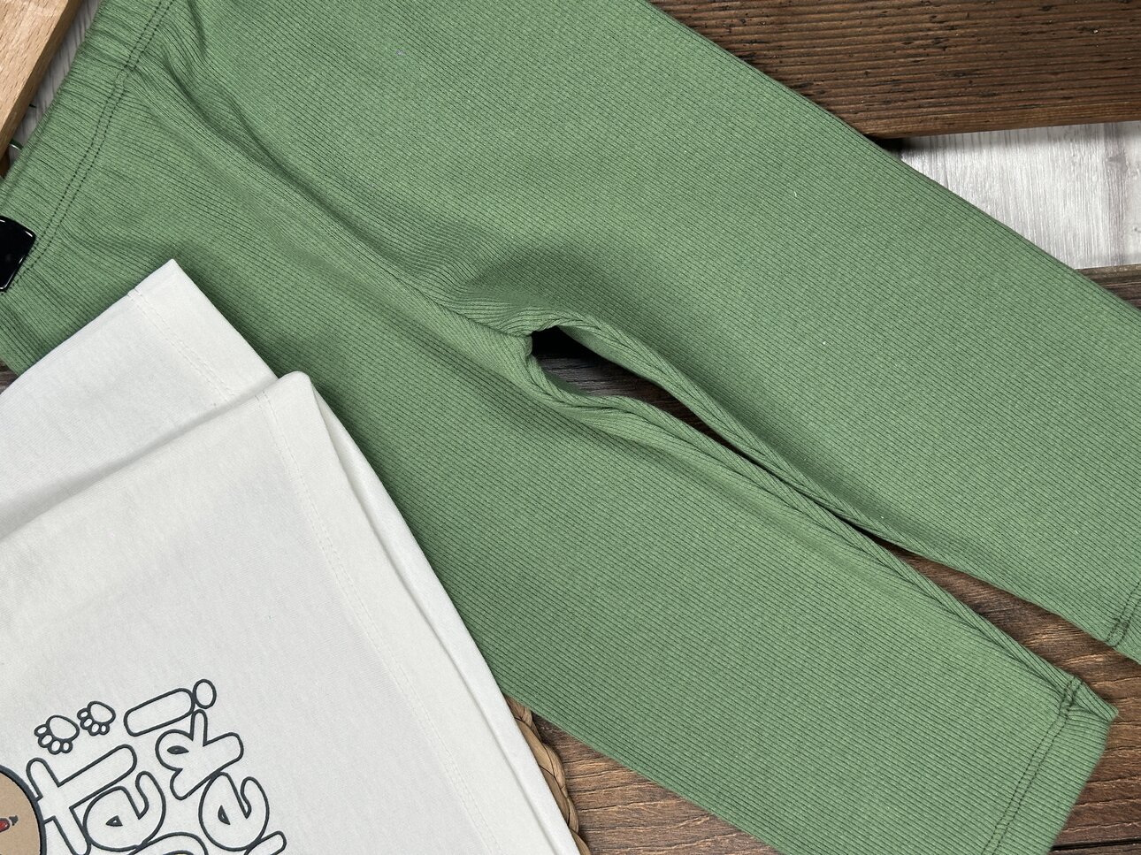 Pamuklu Ayıcık Detaylı Pijama 2li Kız Bebek Takım - Görsel 5