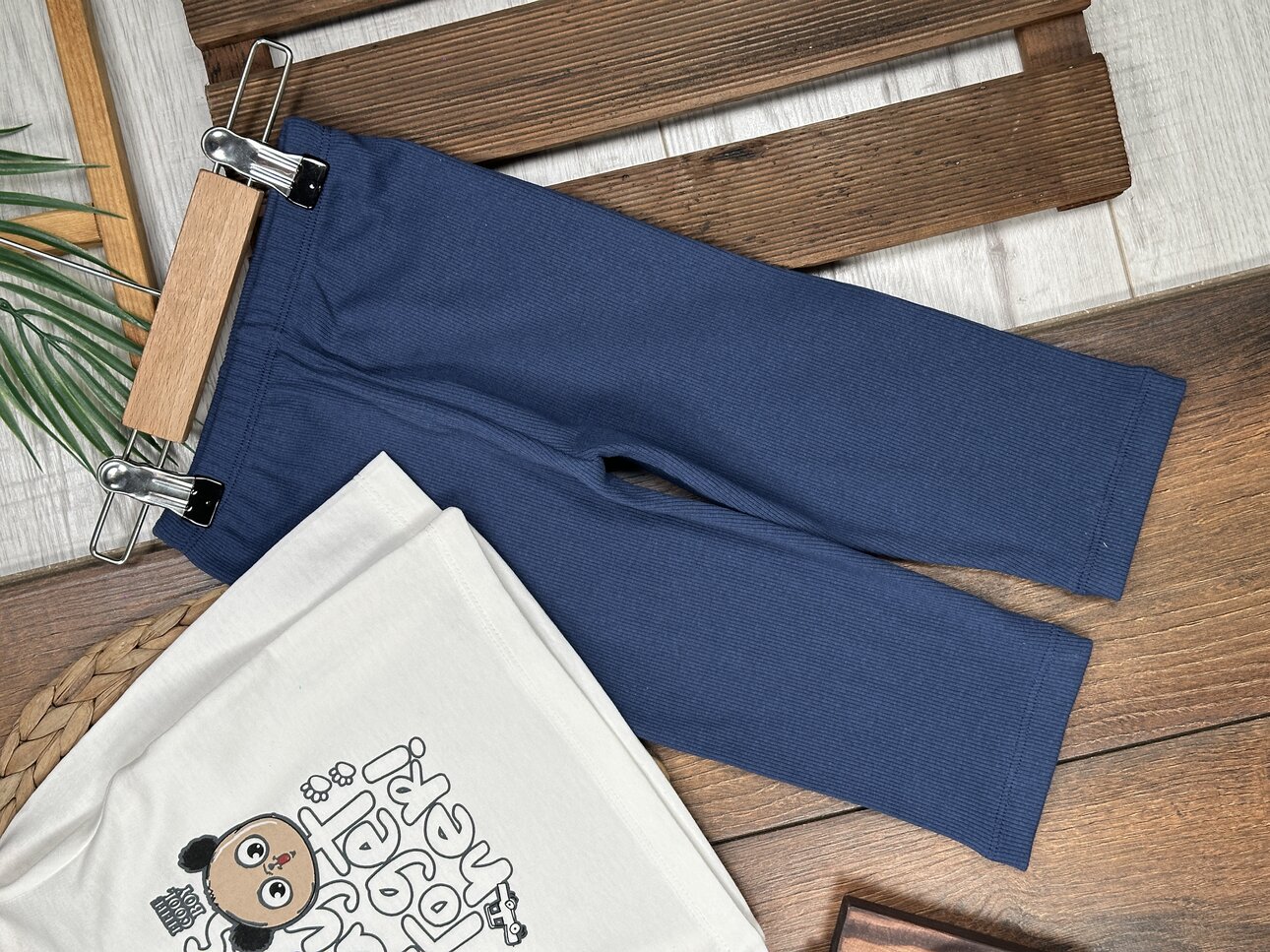 Pamuklu Ayıcık Detaylı Pijama 2li Kız Bebek Takım - Görsel 3