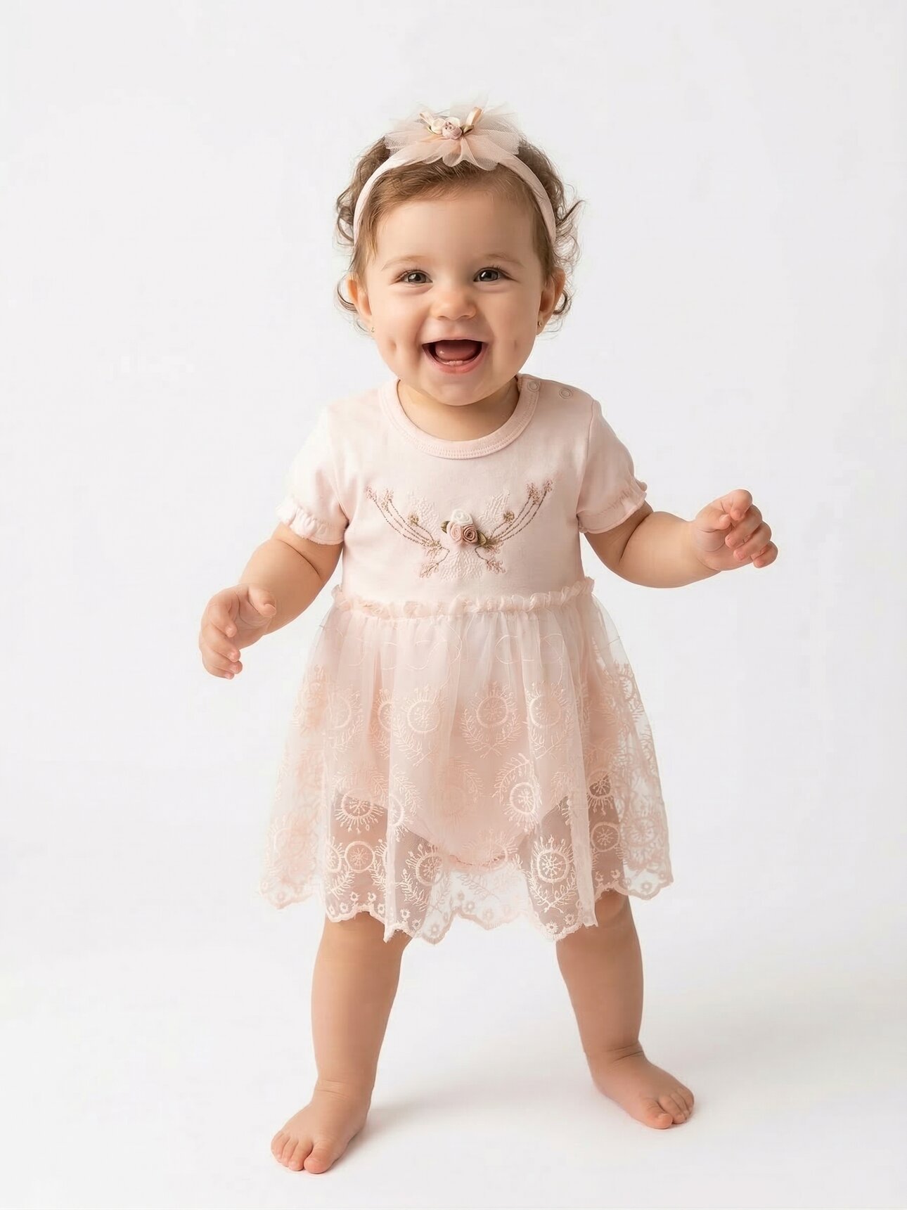 Organik Dantel Detaylı Kız Bebek 2li Takım