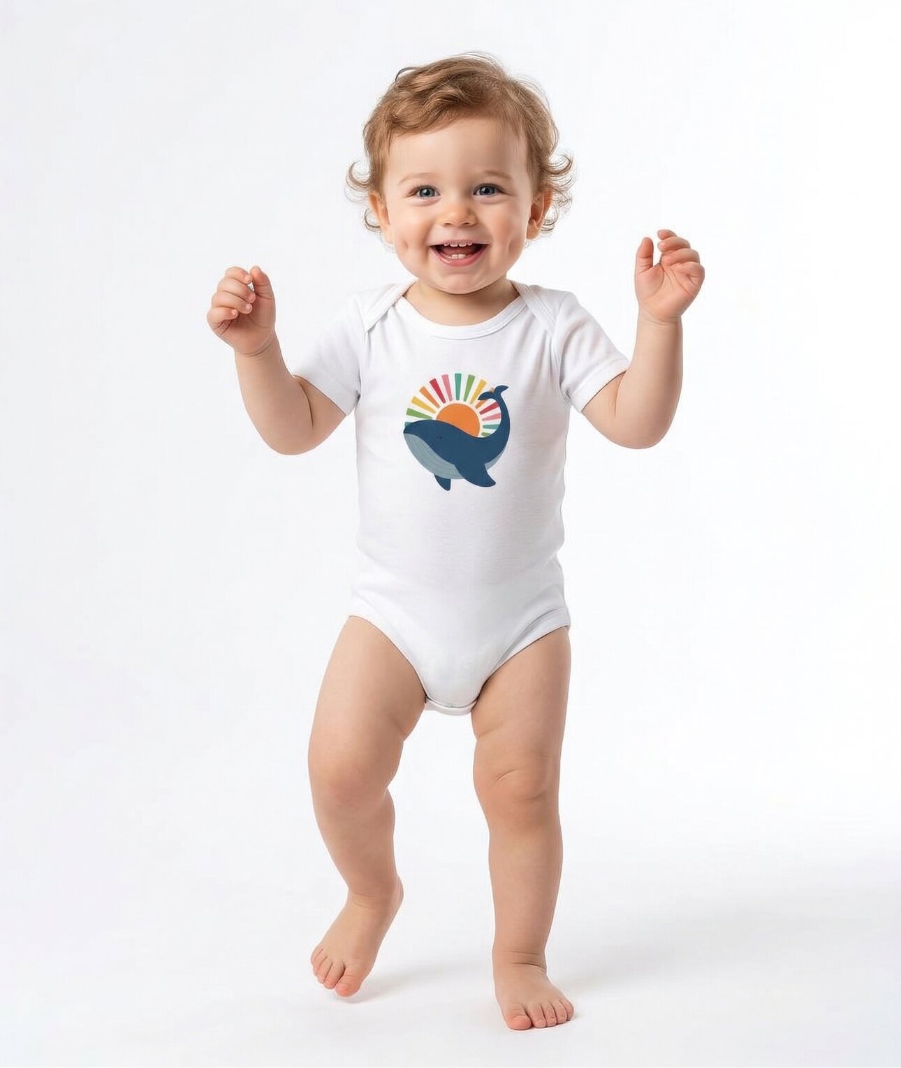 Organik %100 Pamuklu Çıtlıtlı Erkek Bebek Badi Zıbın - Detay Görseli 5