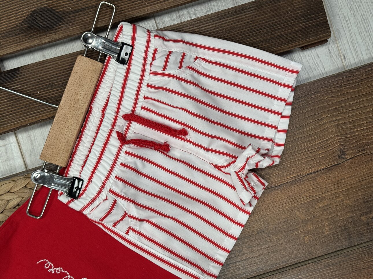 Pamuklu Karavan Detaylı Şeritli Poplin Kumaş Şortlu Erkek Bebek 2li  Takım