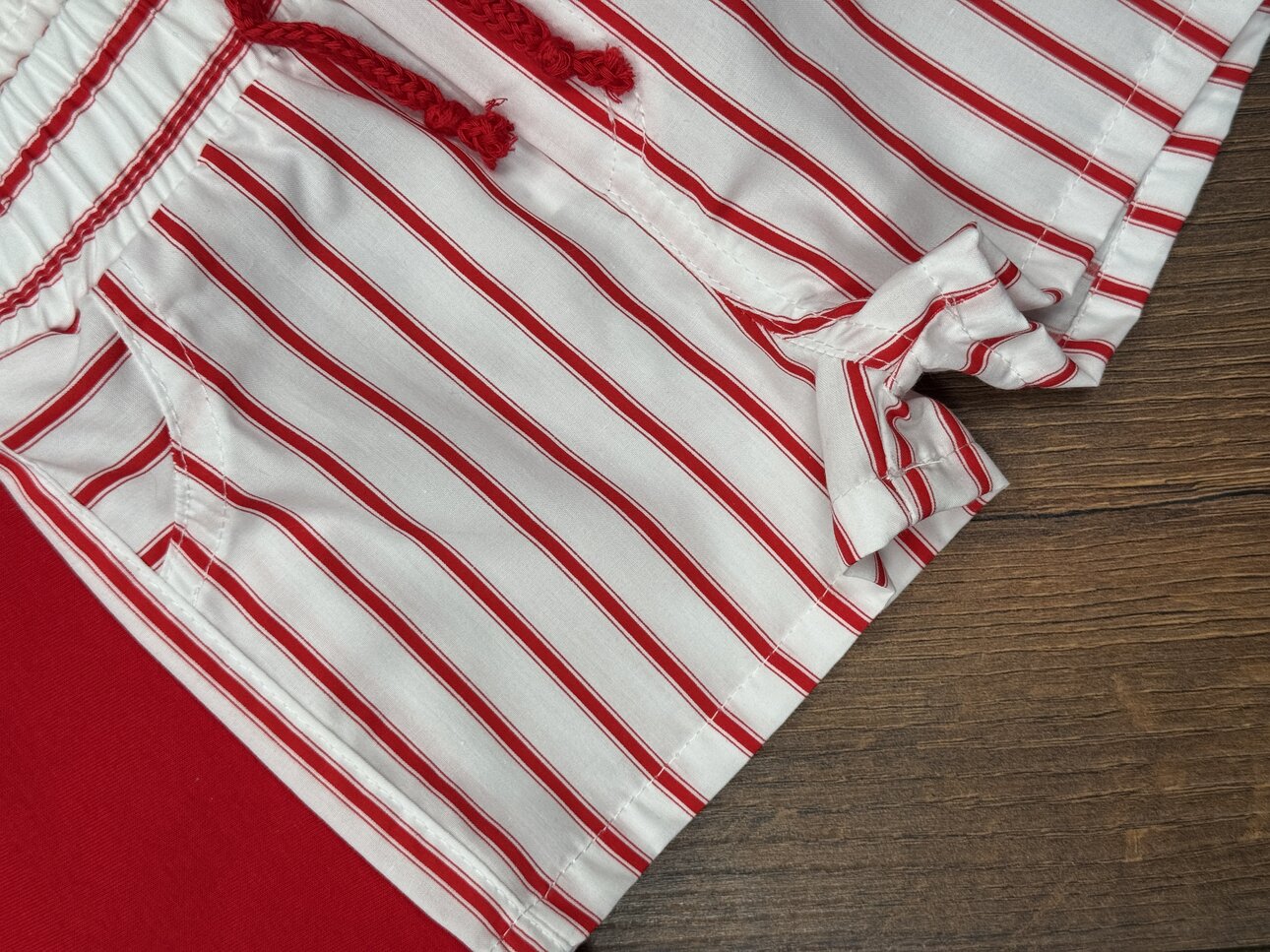 Pamuklu Karavan Detaylı Şeritli Poplin Kumaş Şortlu Erkek Bebek 2li  Takım