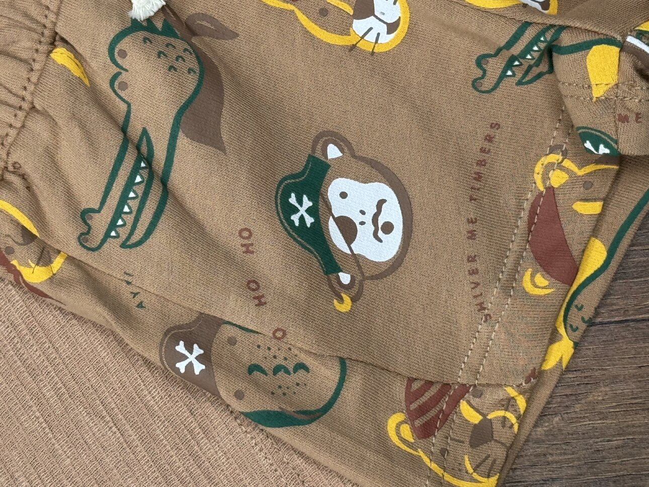 Pamuk Yelken Nakış Detaylı Waffle Kumaş Şortlu Erkek Bebek 2li Takım