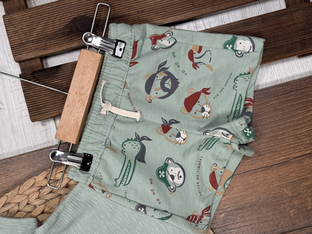 Pamuk Yelken Nakış Detaylı Waffle Kumaş Şortlu Erkek Bebek 2li Takım