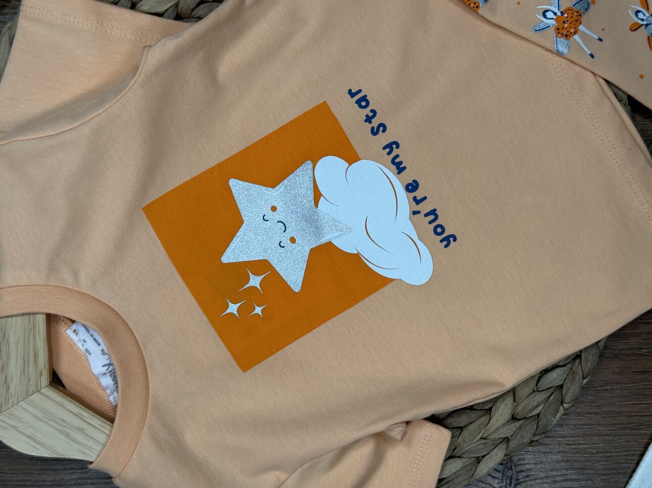 Pamuk Yıldız Desenli Kız Bebek Şortlu 2li Takım - Görsel 4