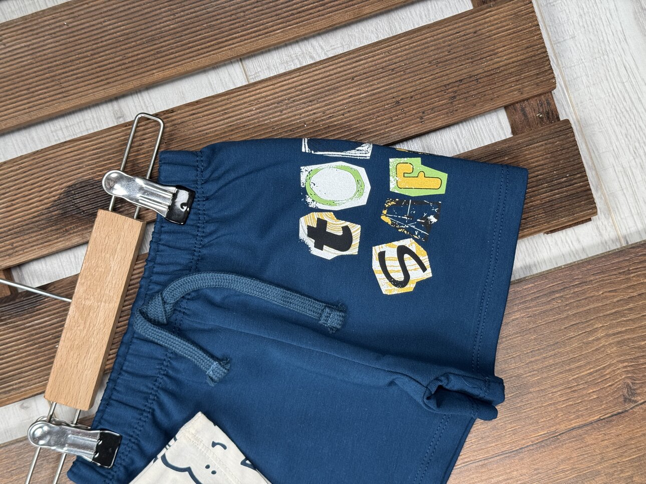 Pamuk Dostlar Detaylı Şortlu Erkek Bebek 2li Takım