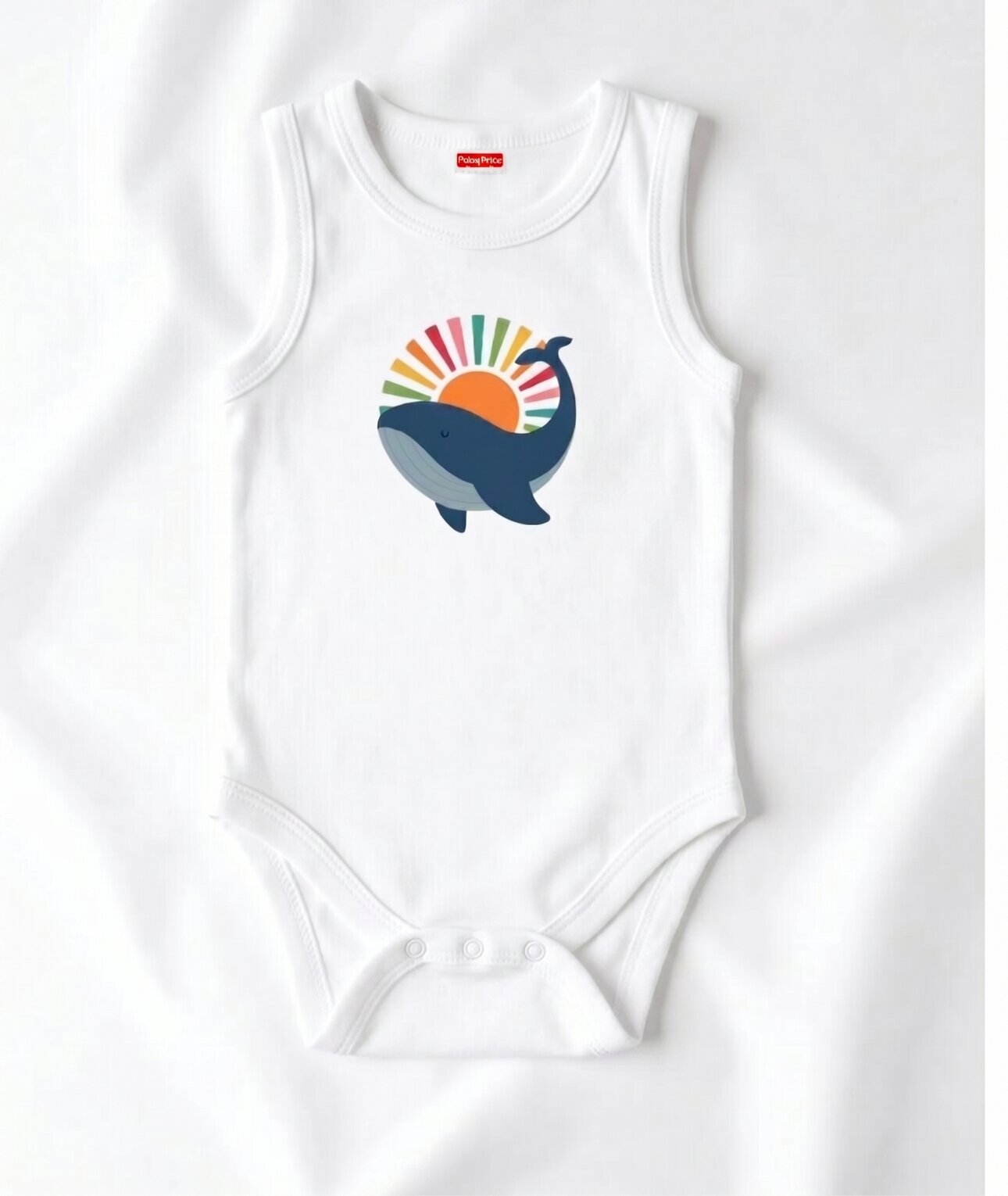 Organik %100 Pamuklu Çıtlıtlı Erkek Bebek Badi Zıbın Varyantı