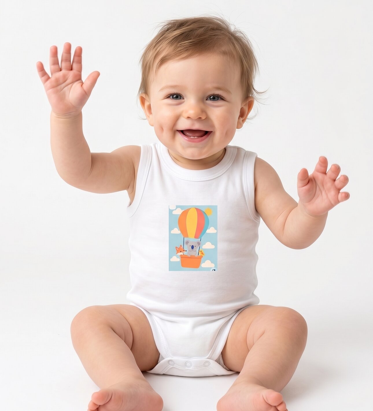 Organik %100 Pamuklu Çıtlıtlı Erkek Bebek Badi Zıbın - Detay Görseli 2