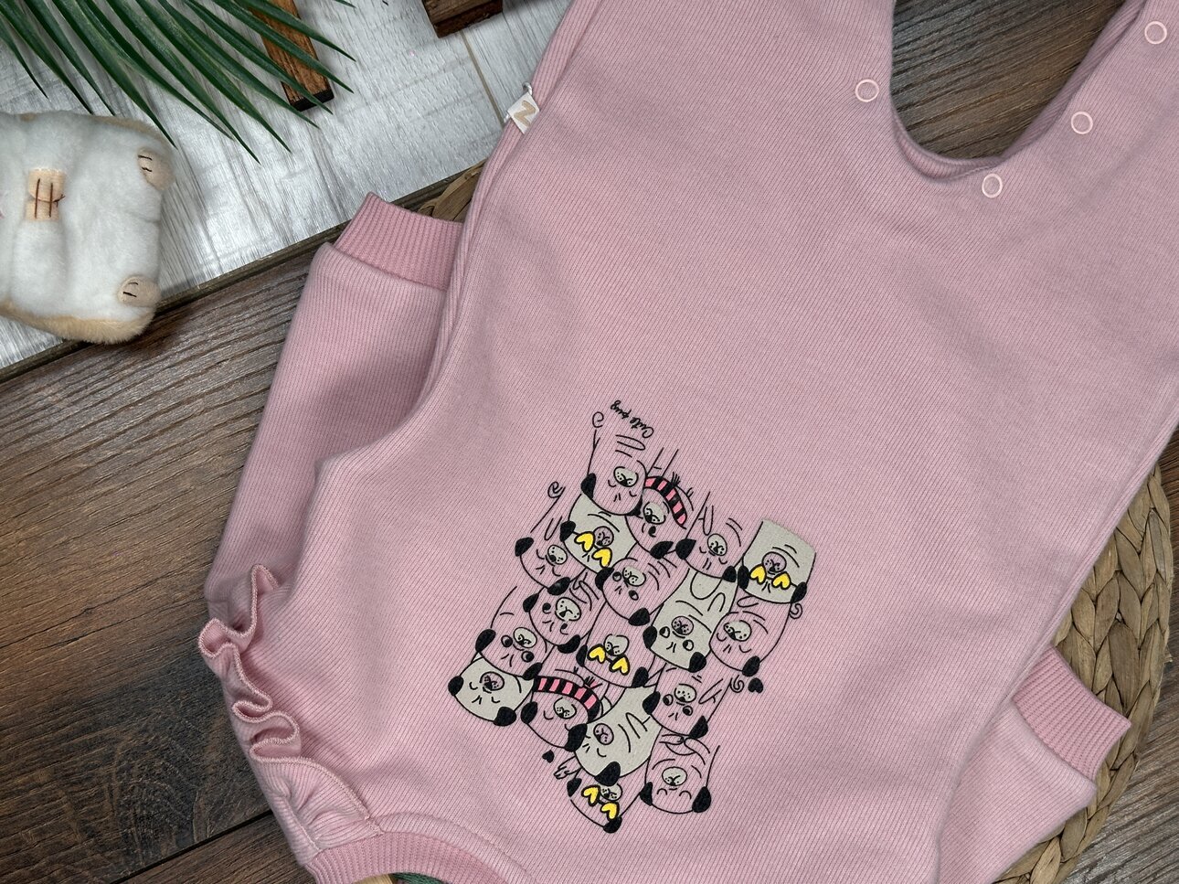 Selanik Örgüsü Kadife Fitilli Yumuşacık Kız Bebek Tulum - Görsel 5