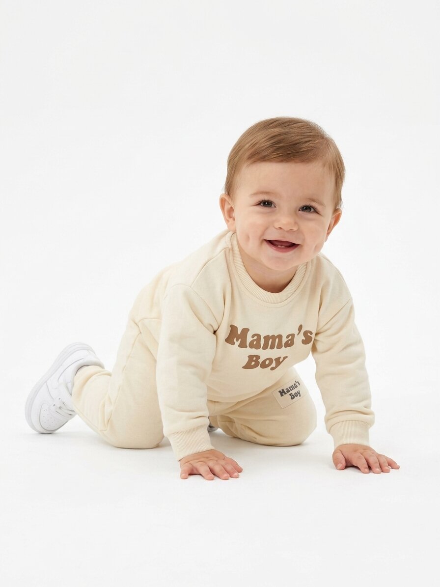 Pamuk Mamas Boy Baskılı Erkek Bebek 2li Takım - Görsel 3