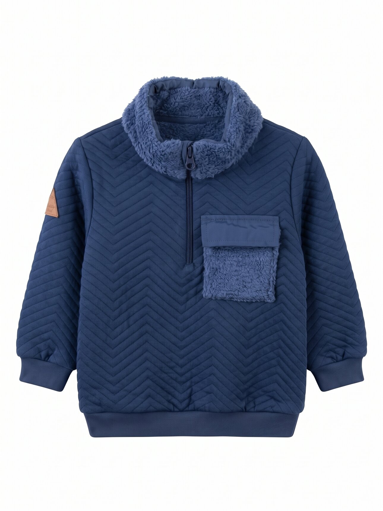 Pamuklu Polar Detaylı Erkek Çoçuk Sweat