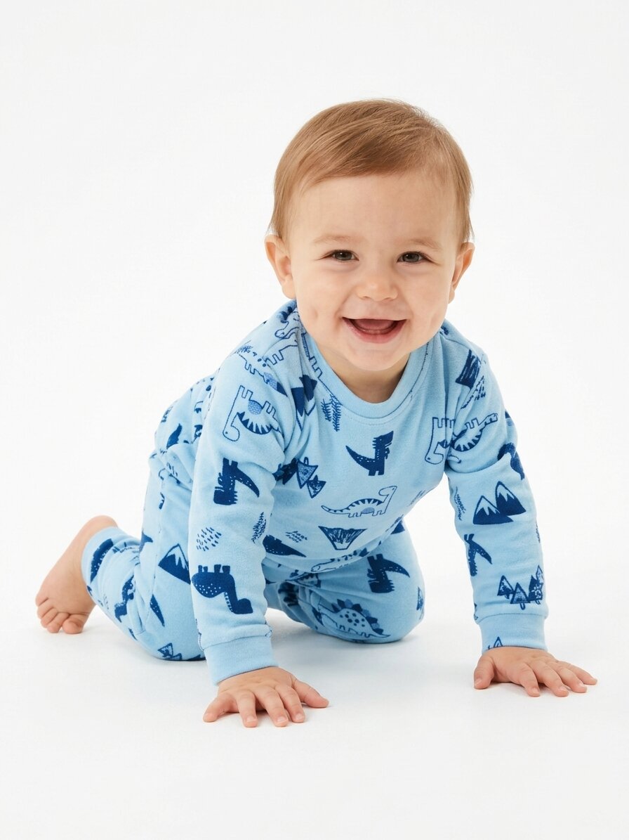 Pamuklu Animals  Detaylı 2Lİ Erkek Bebek Pijama Takımı - Görsel 2