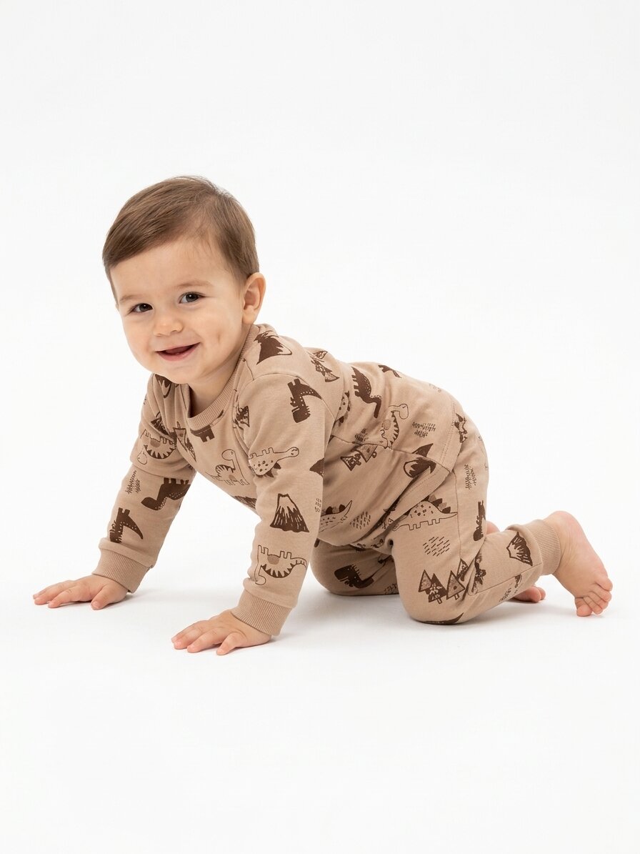 Pamuklu Animals  Detaylı 2Lİ Erkek Bebek Pijama Takımı - Görsel 2