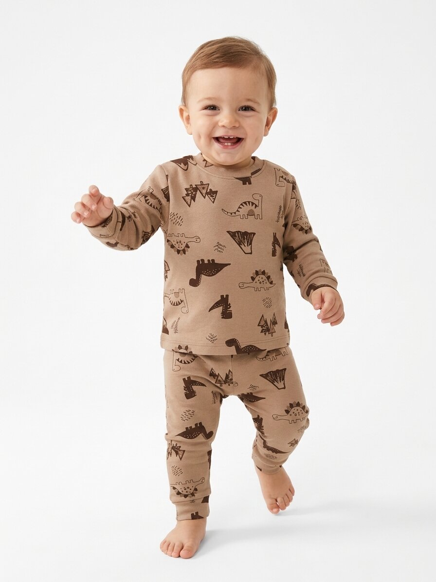 Pamuklu Animals  Detaylı 2Lİ Erkek Bebek Pijama Takımı - Görsel 3
