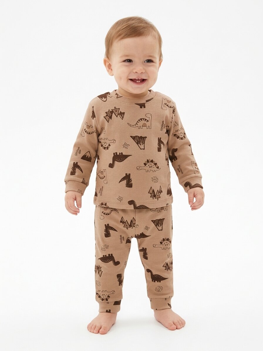 Pamuklu Animals  Detaylı 2Lİ Erkek Bebek Pijama Takımı - Görsel 5